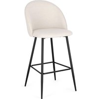 Barhocker New Tanya 2er-Set aus Stoff, Eis Barhocker New Tanya 2er-Set aus Stoff, Eis