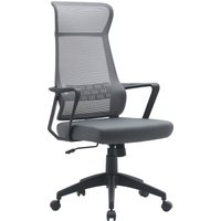 Bürostuhl Hoboken mit Armlehne, Grau