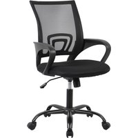 Bürostuhl Jerez mit Armlehne, Schwarz