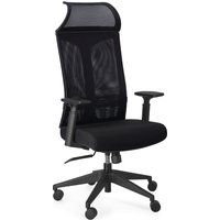 Bürostuhl Killian mit Armlehne, Schwarz