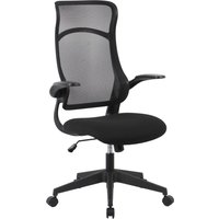 Bürostuhl Zolder mit Armlehne, Schwarz