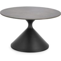 Couchtisch Joona in Marmor-Optik Ø 70 cm, Schwarz
