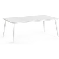Couchtisch Spike aus Aluminium, Weiß