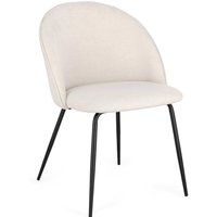 Esszimmerstuhl New Tanya 4er-Set aus Stoff, Eis