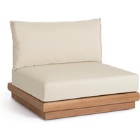 Gartenmodulsofa Delgada aus Teakholz, Sessel-Element