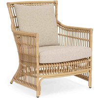 Gartensessel Adelma Ratten-Optik, Natur