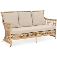 Gartensofa Adelma Ratten-Optik, Natur