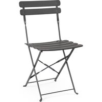 Gartenstuhl Yasmin 2er-Set aus Metall, Anthrazit Gartenstuhl Yasmin 2er-Set aus Metall, Anthrazit