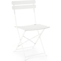 Gartenstuhl Yasmin 2er-Set aus Metall, Weiß