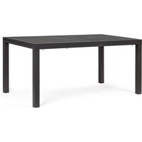 Gartentisch Hilde aus Aluminium, 160-240x90 cm, Anthrazit