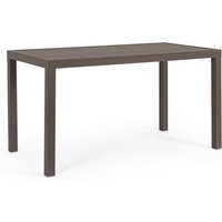 Gartentisch Hilde aus Aluminium 130x68 cm, Coffee