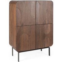 Highboard Orissa aus Mangoholz, Braun