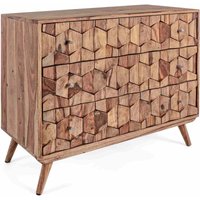 Kommode Kant aus Sheeshamholz, 87,5 cm