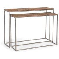 Konsole Rafter 2er-Set aus recyceltem Holz Konsole Rafter 2er-Set aus recyceltem Holz