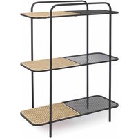 Regal Elyot aus Rattan mit 2 Fächern