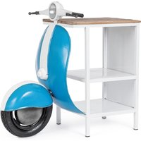 Regal Vespa aus Metall, Blau