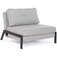 Schlafsofa Hayden mit Stoff-Bezug, 1-Sitzer, Hellgrau