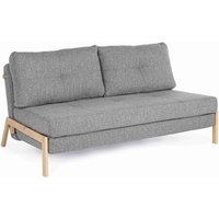 Schlafsofa Hayden mit Stoff-Bezug, 2-Sitzer, Grau