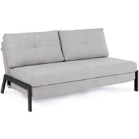 Schlafsofa Hayden mit Stoff-Bezug, 2-Sitzer, Hellgrau