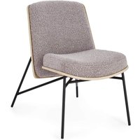 Sessel Emerson aus Boucle-Stoff, Braun