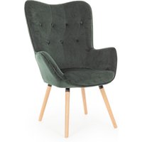 Sessel Juliet in Samt-Optik, Grün