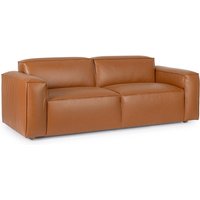 Sofa Joseph aus Kunstleder, Cognac