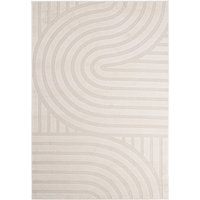 Teppich Zina aus Stoff Creme, 160x230 cm