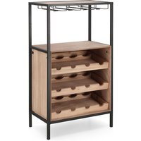 Weinregal Issac aus Metall, 50 cm