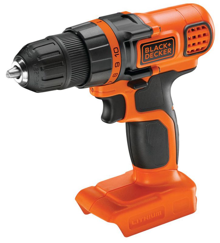 Black + Decker 18V Akku-Bohrschrauber, Lieferumfang ohne Akku und Ladegerät - BDCDD18N-XJ von Black & Decker