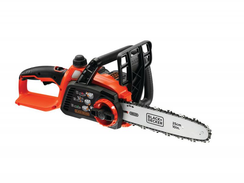 Black + Decker 18V Akku-Kettensaege, 25 cm, 2,0 Ah Lithium-Ionen - GKC1825L20-QW von Black & Decker