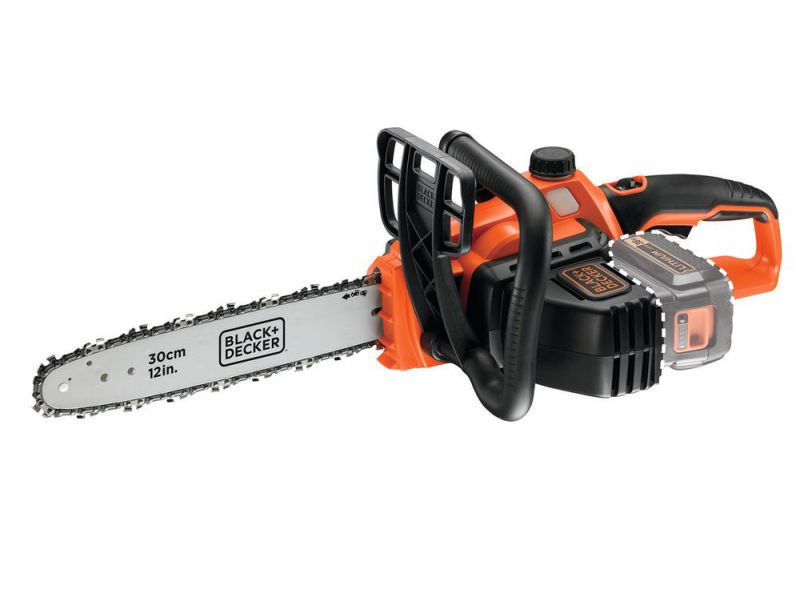 Black + Decker 36V Akku-Kettensaege, 30 cm, Lieferumfang ohne Akku und Ladegerät - GKC3630LB-XJ von Black & Decker