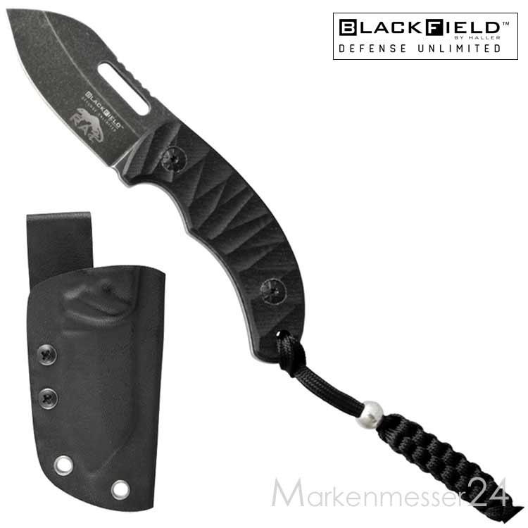 BlackField RAT kleines handliches Messer mit Kydex-Scheide und Lanyard von BlackField