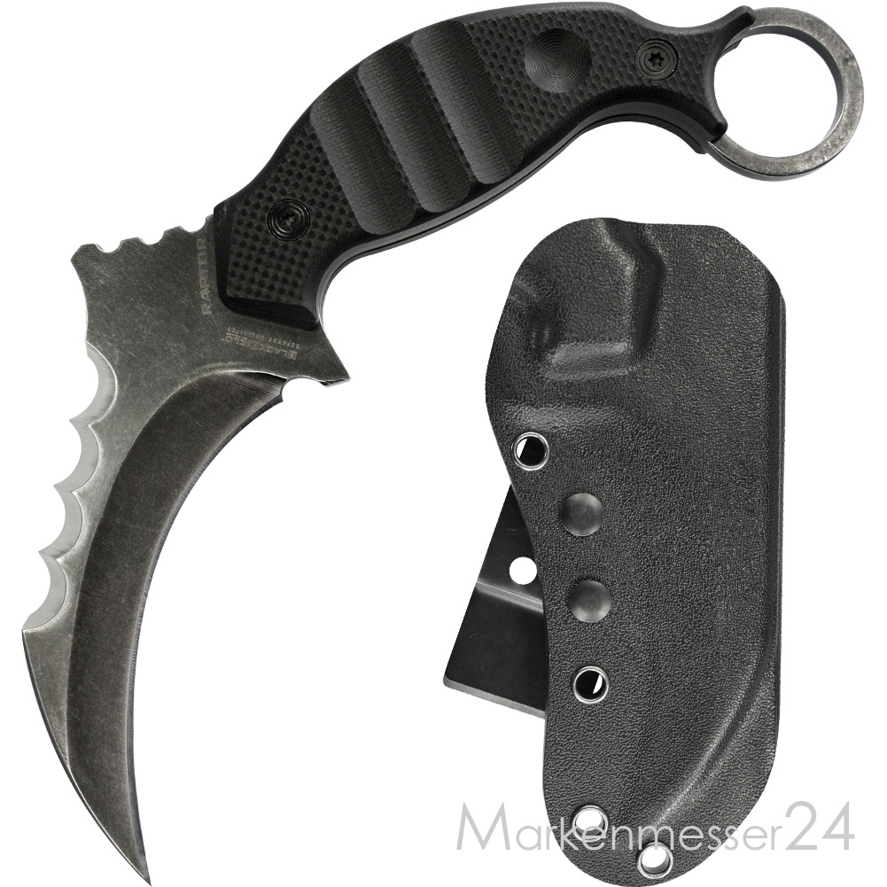 BlackField Raptor Großes Karambit-Messer mit Kydex-Scheide von BlackField