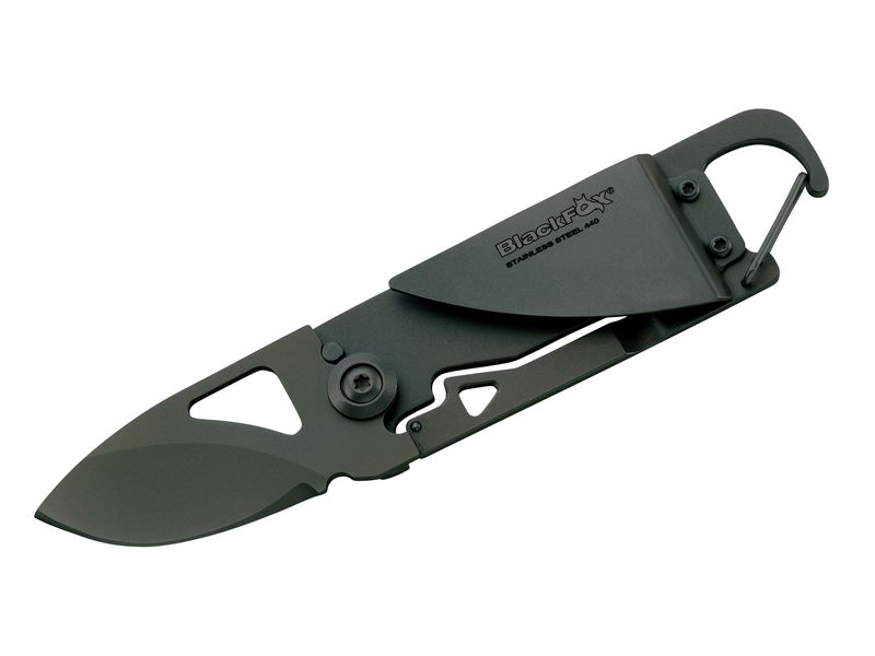 BlackFox Einhandmesser, 440,Frame Lock integrierter Karabinerhaken von BlackFox