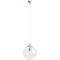 Blaue Hängelampe dekorativ Glas Kugel Metall rund Ø30 cm von ALDEX