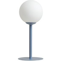 Blaue Tischleuchte Metall H:35 cm E14 Glas gemütlich von ALDEX
