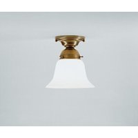Blendarme Deckenlampe Berliner Messing Glas E27 Ø16 cm von Berliner Messingleuchten