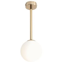 Blendarme Deckenlampe Gold Glas Metall H:42 cm wohnlich Blendarme Deckenlampe Gold Glas Metall H:42 cm wohnlich von ALDEX