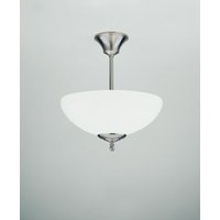 Blendarme Deckenlampe in Nickel Messing Glas E27 Ø32 cm von Berliner Messingleuchten