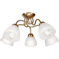Blendarme Deckenleuchte Metall Glas B:60 cm E27 Antik von Lamkur