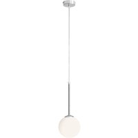 Blendarme Hängelampe rund E14 Chrom Weiß Glas Metall Blendarme Hängelampe rund E14 Chrom Weiß Glas Metall von ALDEX