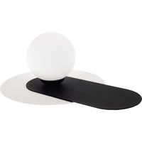 Blendarme Nachttischlampe Glas Metall E27 22 cm klein von Belis