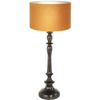 Blendarme Nachttischlampe in Schwarz Gold E27 65 cm von Steinhauer BV (light+building)