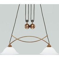 Blendarme Pendelleuchte Berliner Messing Glas E27 92 cm von Berliner Messingleuchten