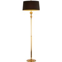 Blendarme Stehlampe Stoff Messing 177 cm in Gold Schwarz von Zaklad Wielobranzowy Export-Import-Jupiter