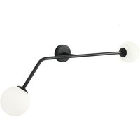 Blendarme Wandleuchte Glas Metall B:97 cm E14 wohnlich Blendarme Wandleuchte Glas Metall B:97 cm E14 wohnlich von ALDEX