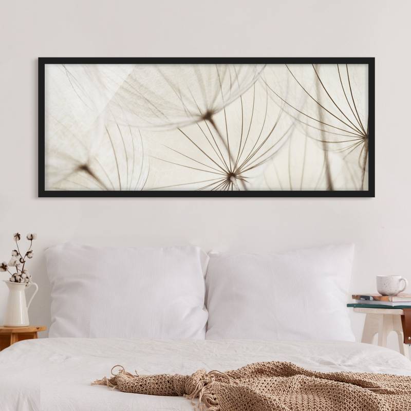 Blumen Bild mit Rahmen Sanfte Gräser