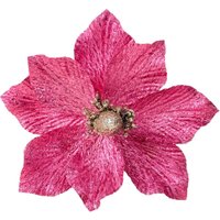 Blumen für den Weihnachtsbaum - Fuchsien-Magnolie auf einem 21 cm langen Stiel Blumen für den Weihnachtsbaum - Fuchsien-Magnolie auf einem 21 cm langen Stiel