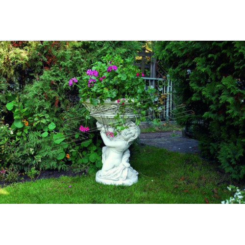 Blumenkübel Pflanz Kübel Dekoration Figur Garten Blumentöpfe Vasen Natur