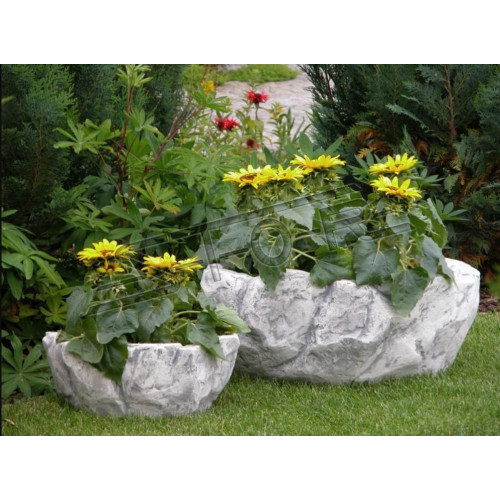 Blumenkübel Pflanz Kübel Dekoration Garten Vasen Figur Natur Blumentöpfe